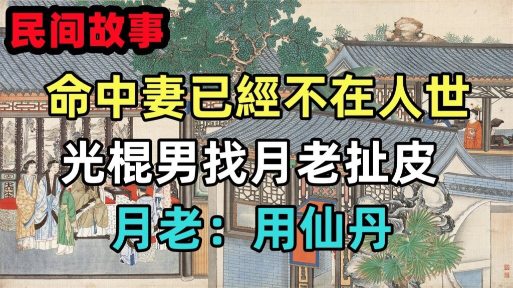 民間故事合集：命中妻已經不在人世，光棍男找月老扯皮，月老：用仙丹