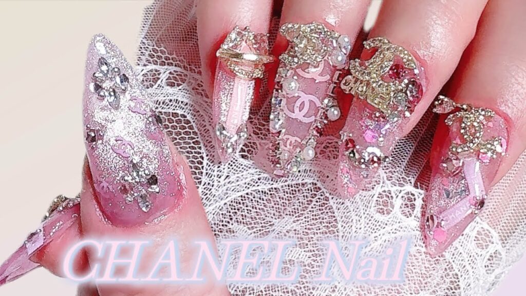 ピンクシャネルネイル✨ネイルの長さ出し・セルフネイル / ASMR 睡眠・喋りなし