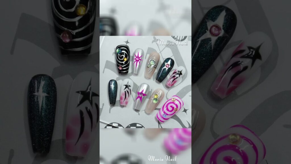 かわいすぎるう!!💓Y2K地雷ネイルはいかがですか?#movianail #モビアネイル かわいすぎるう!!💓Y2K地雷ネイルはいかがですか?#movianail #モビアネイル