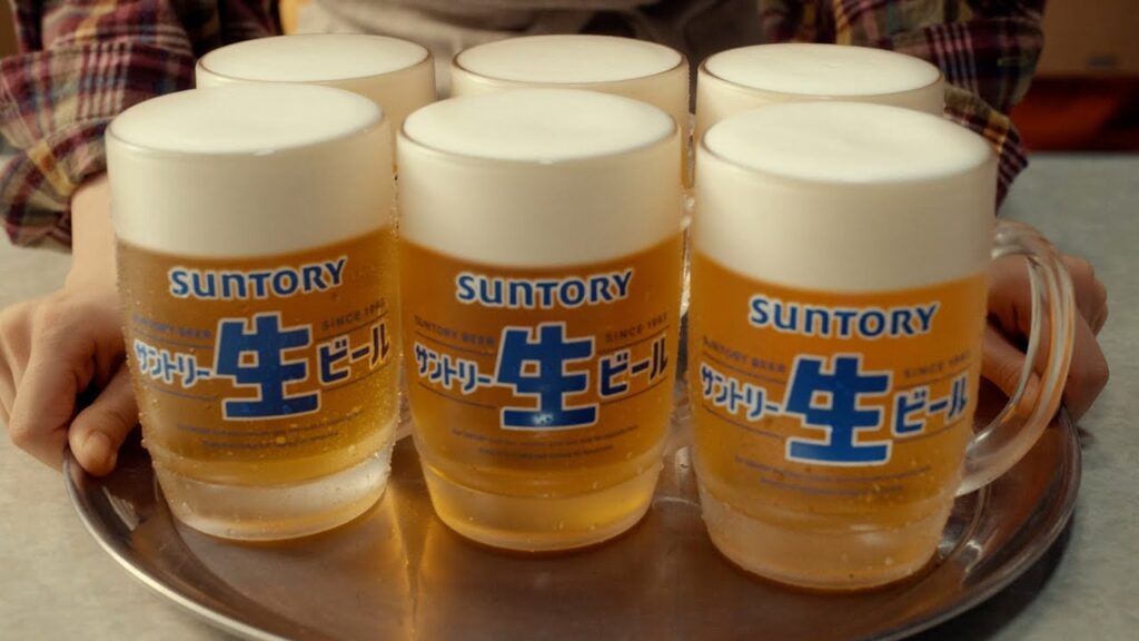 サントリー生ビール『サン生』篇 15秒 山﨑賢人 上白石萌音 坂口憲二 オズワルド サントリー