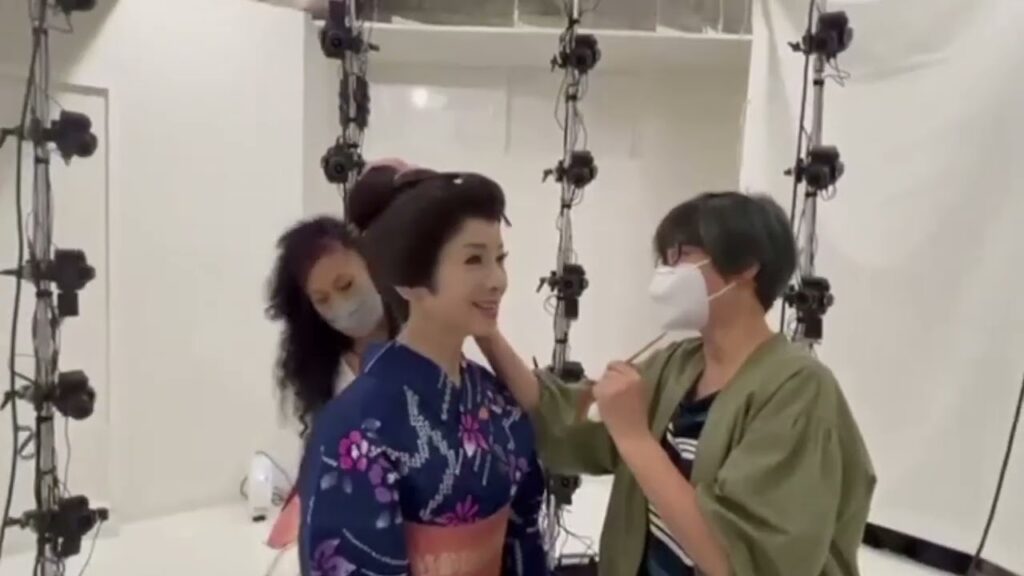 バーチャル由美かおるデータ作成風景