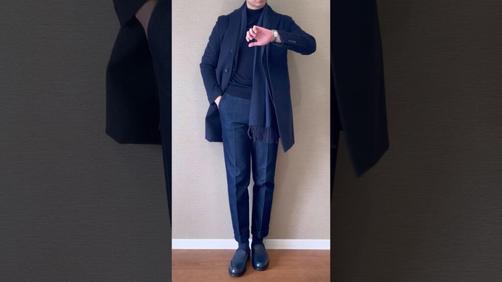 【冬コーデ】オールネイビーのコーデって素敵だよね〜!#shorts #fashion #ファッション 【冬コーデ】オールネイビーのコーデって素敵だよね〜!#shorts #fashion #ファッション