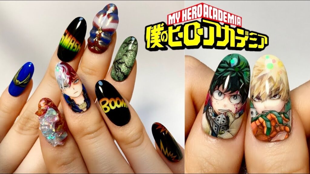 【全部手書き】 ヒロアカ痛ネイル作ってみた/Anime Nail Art / How to draw My Hero Academia characters on nails / ASMR 【全部手書き】 ヒロアカ痛ネイル作ってみた/Anime Nail Art / How to draw My Hero Academia characters on nails / ASMR
