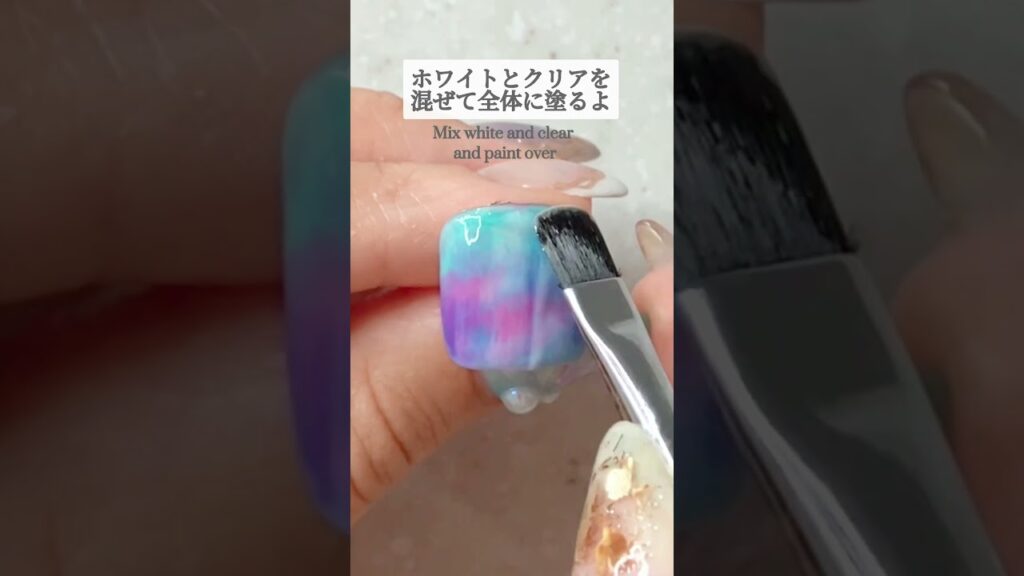 水面ドロップネイルhow to 春夏ネイル#nailart #nail #ネイル 水面ドロップネイルhow to 春夏ネイル#nailart #nail #ネイル