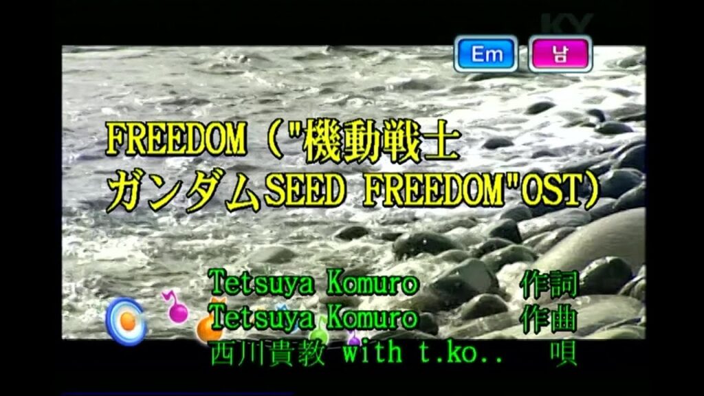 西川貴教 with t.komuro (니시카와 다카노리 with t.komuro) - FREEDOM (KY 75890) 노래방 カラオケ