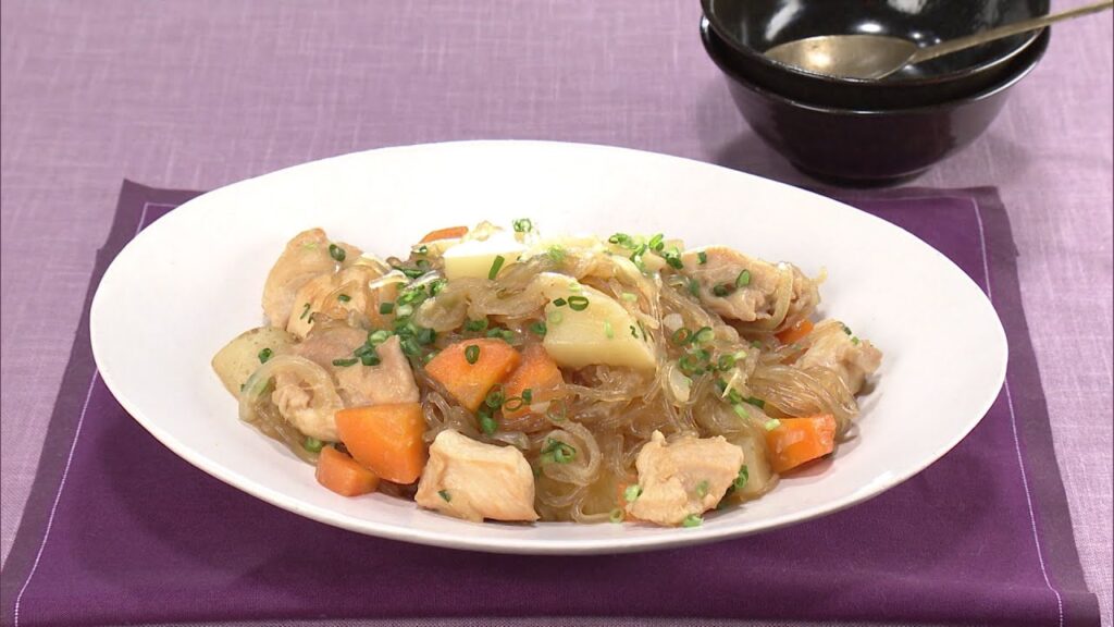 【3分クッキング公式】鶏の韓国風春雨煮