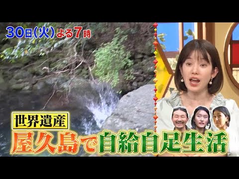 4月30日(火)よる6時30分「1泊家族 世界遺産に住む家族SP！屋久島&富士山&白川郷&宮島の仰天私生活！」