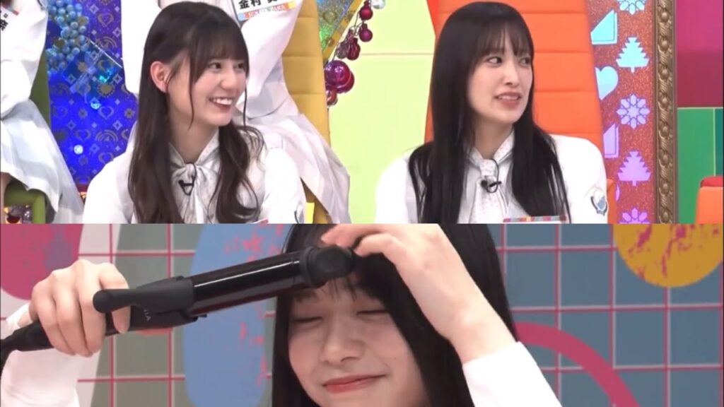 山口陽世ちゃんのモノマネに納得する小坂菜緒ちゃん