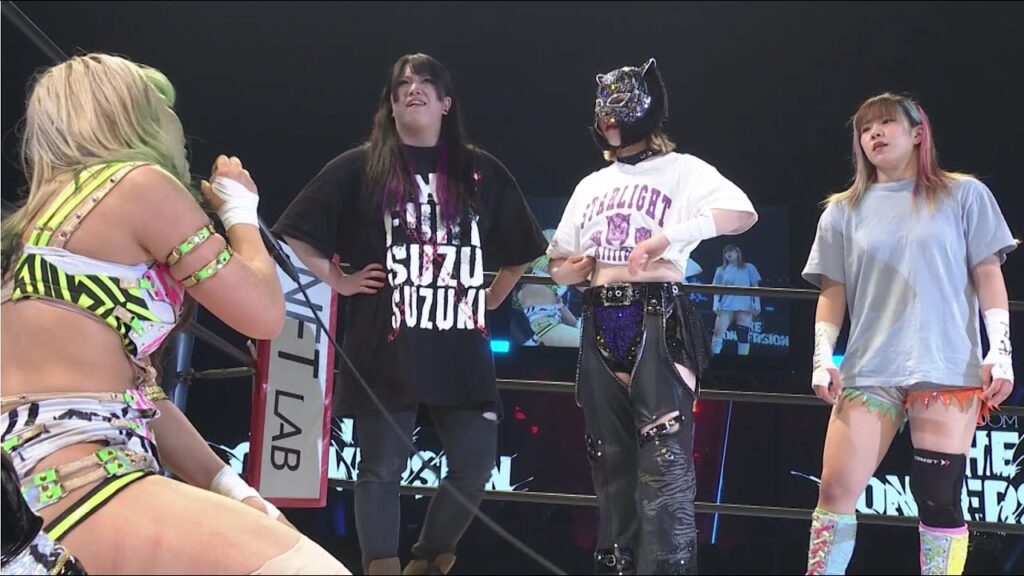 【スターダム】新ユニット!スターライト・キッドがAZM&天咲光由、鈴季すず&星来芽依と同世代新ユニット結成を提案!God’s EyeがQQメンバーを勧誘!-6.22代々木大会-【STARDOM】 【スターダム】新ユニット!スターライト・キッドがAZM&天咲光由、鈴季すず&星来芽依と同世代新ユニット結成を提案!God's EyeがQQメンバーを勧誘!-6.22代々木大会-【STARDOM】