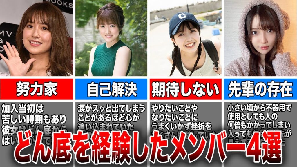 【強くさせた】人生のどん底を経験した乃木坂46メンバー4選(衛藤美彩、樋口日菜、久保史緒里、黒見明香)