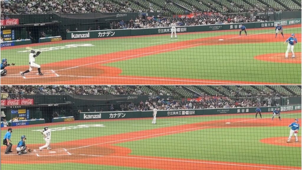 【同点に追いつく！】6回裏 蛭間拓哉レフト前→柘植世那センター前タイムリーヒット！【西武vs 日本ハム】2024/7/3 ファーム