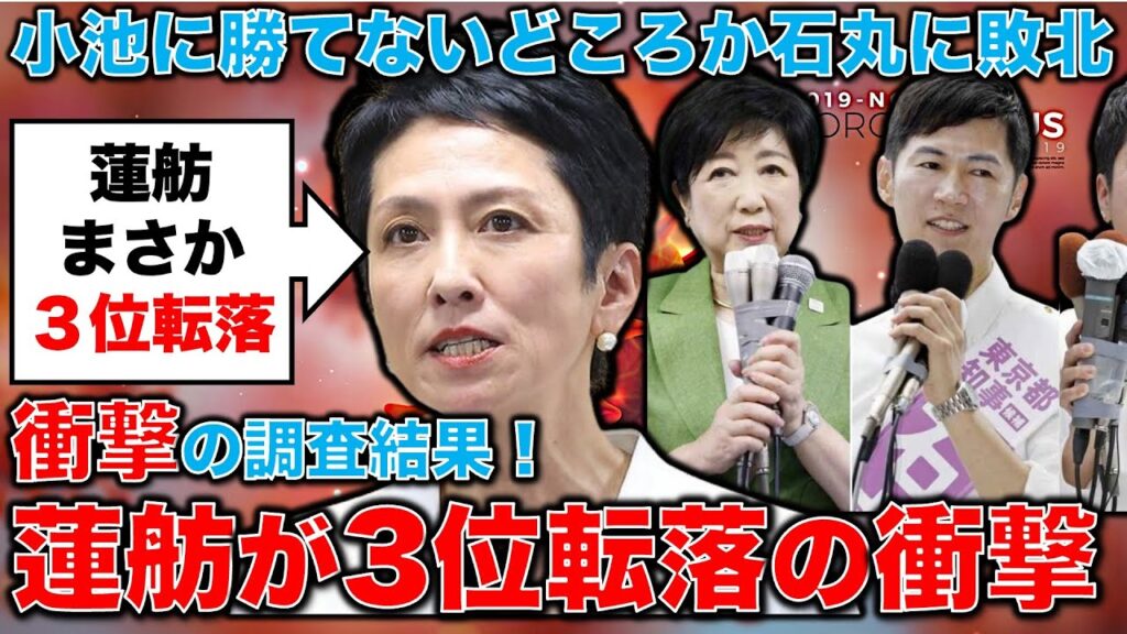 蓮舫第3位転落の衝撃的予測!小池百合子に勝てないどころか、石丸伸二にも負ける!?元博報堂作家本間龍さんと一月万冊 蓮舫第3位転落の衝撃的予測!小池百合子に勝てないどころか、石丸伸二にも負ける!?元博報堂作家本間龍さんと一月万冊