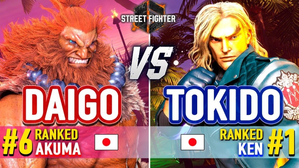 SF6 🔥 Daigo (#6 Ranked Akuma) vs Tokido (#1 Ranked Ken) 🔥 SF6 High Level Gameplay