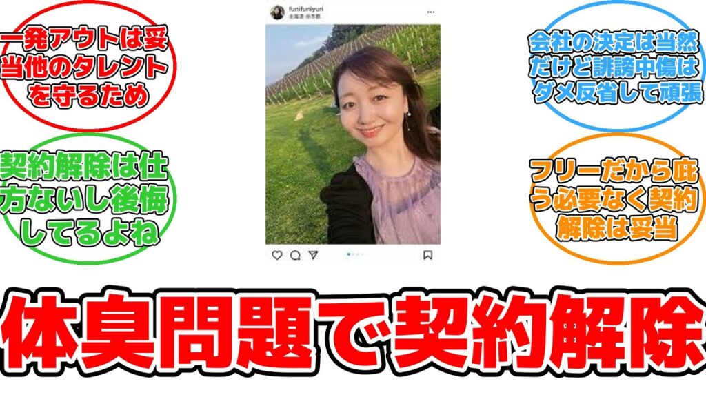 【反応集】男性の体臭に苦言で契約解除された女性アナの真実と心ない声 #契約解除 #川口ゆり #契約解除 #体臭 #火火上 #SNS