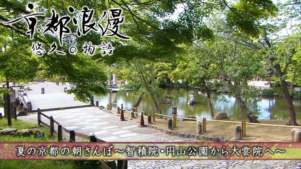 【BS11/KBS京都】「京都浪漫　悠久の物語」第152回「夏の京都の朝さんぽ～智積院・円山公園から大雲院へ～」（BS11で2024年8月19日放送分）