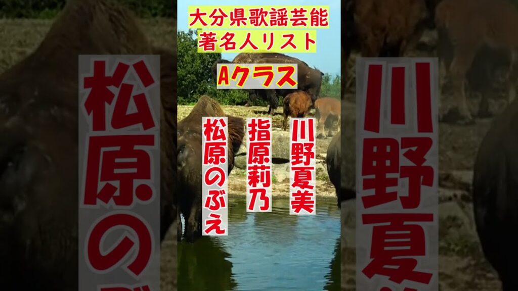 都道府県別有名芸能歌謡タレントのうち、大分県歌謡芸能著名有名人リスト2024年版