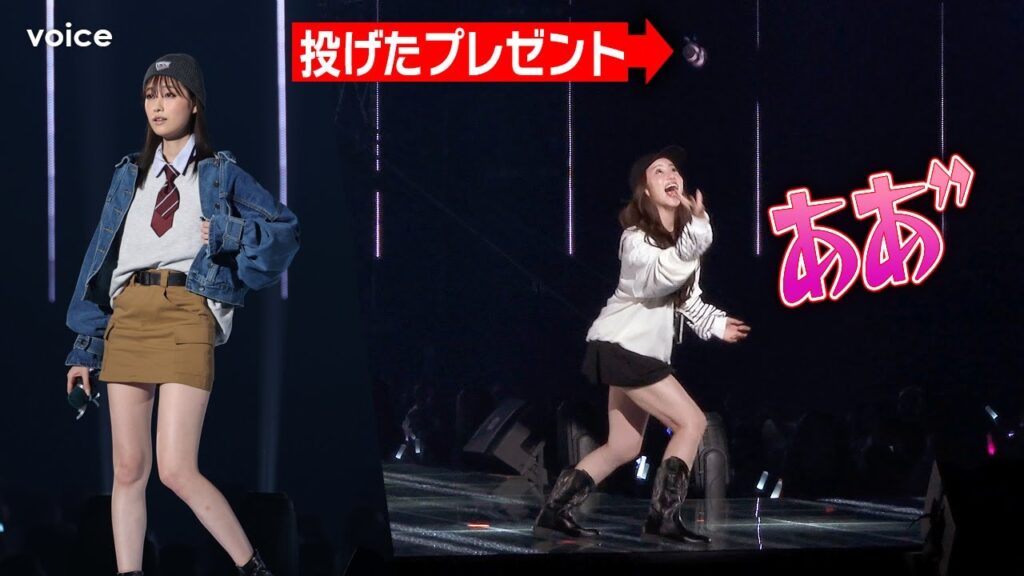 髙橋ひかる美脚全開！中町兄妹・中町綾はプレゼント投げ失敗のハプニング！安斉星来＆永瀬莉子とランウェイ
