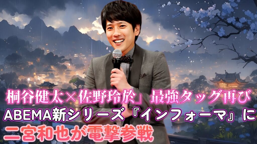 「桐谷健太×佐野玲於」最強タッグ再び!ABEMA新シリーズ『インフォーマ』に二宮和也が電撃参戦! 「桐谷健太×佐野玲於」最強タッグ再び!ABEMA新シリーズ『インフォーマ』に二宮和也が電撃参戦!