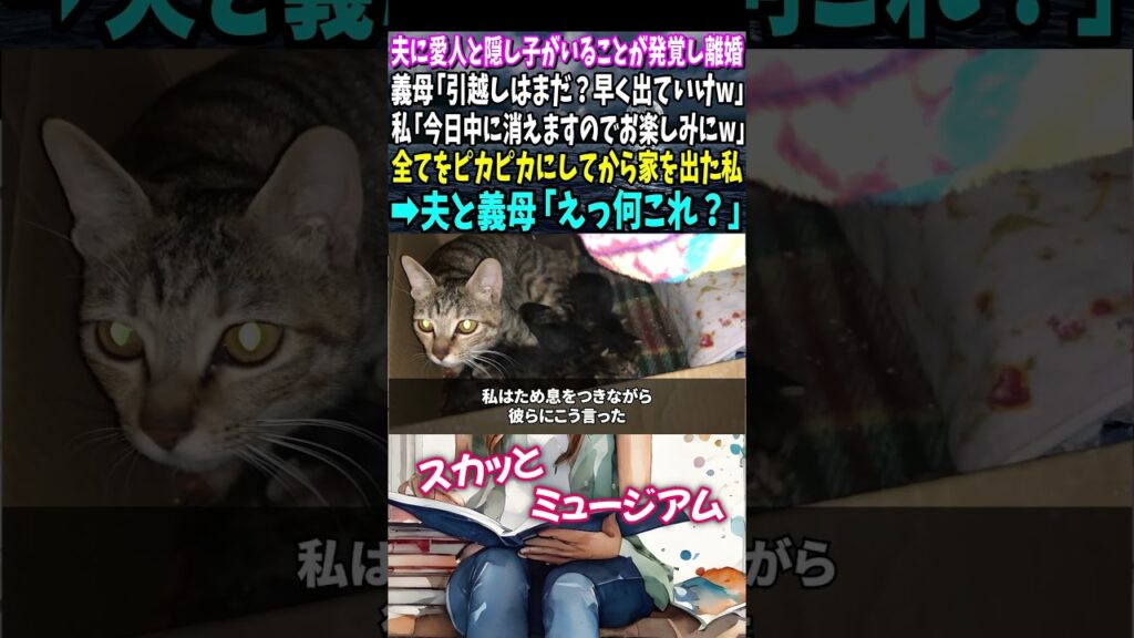 【スカッと】夫に愛人と隠し子がいることが発覚しついに離婚…義母「引っ越しはまだ？孫を迎えるから早く出ていってw」私「今日中に出ていくので楽しみにしてくださいｗ」→直後、夫・義母「えっ何これ」【総集編】