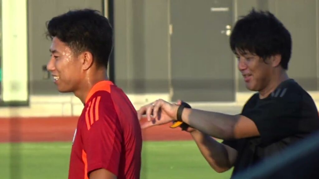 長谷部誠コーチ 長友佑都  細谷真大 中山雄太 望月ヘンリー海輝 名波コーチ 日本代表公開練習 【サッカー日本代表】SAMURAI BLUE 2024/09/02 現地映像