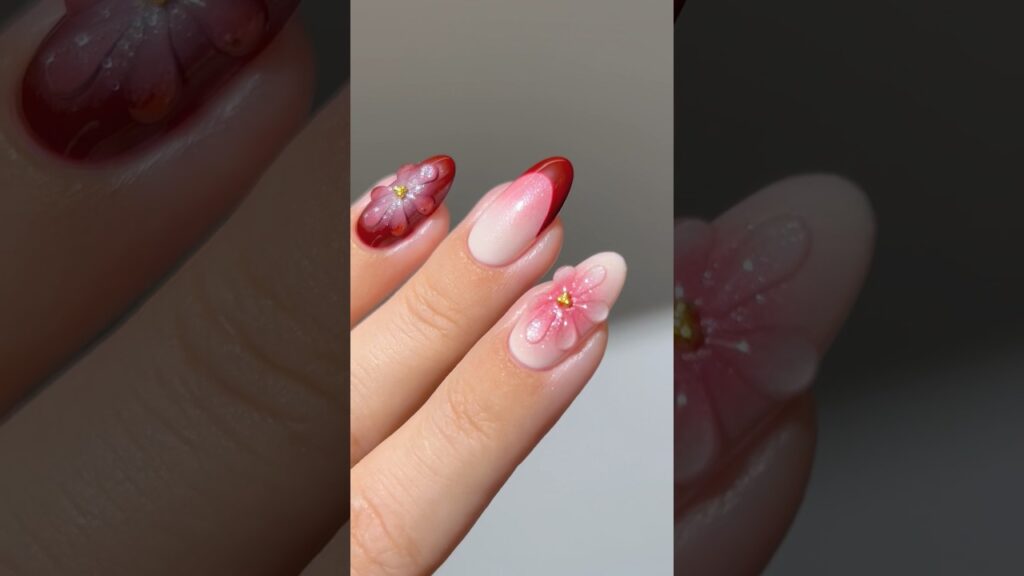 🥀🍂 burgundy aura #nails #nailart #nailpolish #naildesign 🥀🍂 burgundy aura #nails #nailart #nailpolish #naildesign