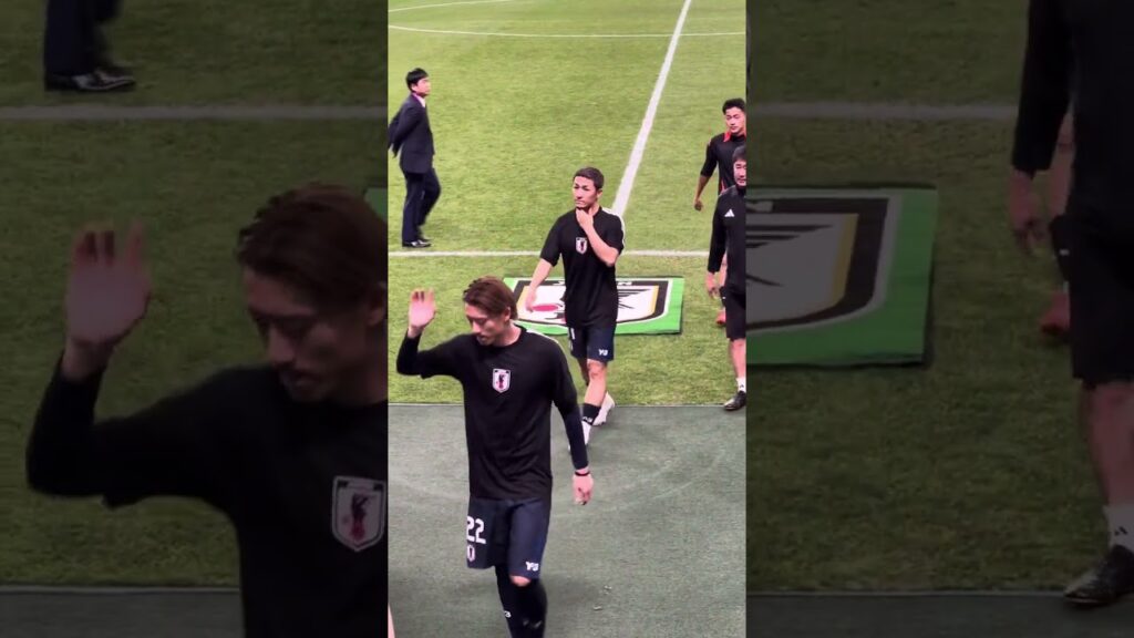 日本 1-1 オーストラリア 試合後セレモニー 追加練習