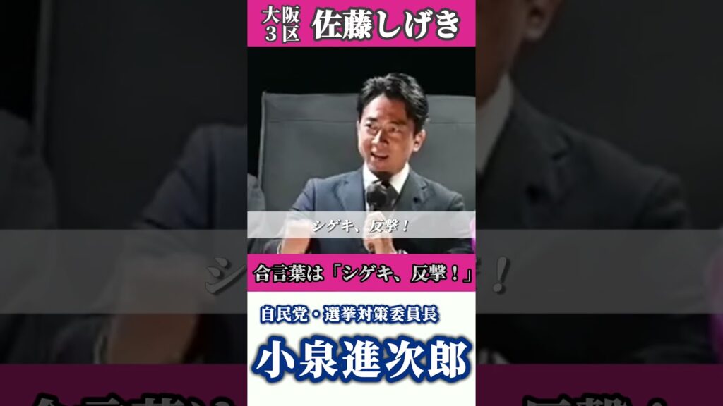 【シゲキ、反撃】逆転勝利を掴むため小泉進次郎選対委員長が佐藤しげきの応援に駆けつける！ #街頭演説 #公明党 #選挙 #投票