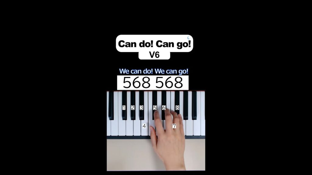 【楽譜・ゆっくり練習付き】Can do! Can go!/V6【数字ピアノ】トニセン　カミセン　20th Century