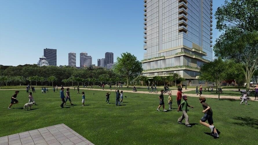 大阪・難波宮跡公園の再整備、カフェ・レストランなど出店の商業施設「なノにわ」＆東側にホテルも｜写真7