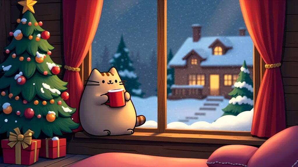 【作業用BGM】猫のプシーンとコーヒーショップでの暖かいクリスマスの風景 ☕️ Pusheen Cat Chillhop Cafe ☕️ 安全で平和な気分になれる音楽 【作業用BGM】猫のプシーンとコーヒーショップでの暖かいクリスマスの風景 ☕️ Pusheen Cat Chillhop Cafe ☕️ 安全で平和な気分になれる音楽