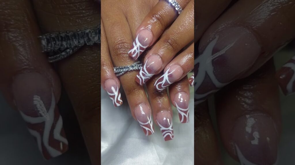 Brown 🤎 Nails #nails #brownnails #fyp #rnb #music #hiphop #cover #artist #nails