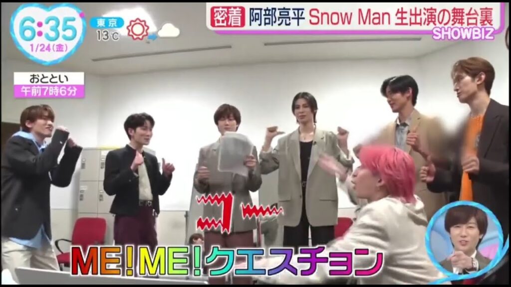 Snow Man × ZIP スペシャル デビュー5周年　単独インタビュー Snow Manが思い出を語り尽くす Snow ManがZIP！生出演 舞台裏、阿部亮平に密着 2025.1.24