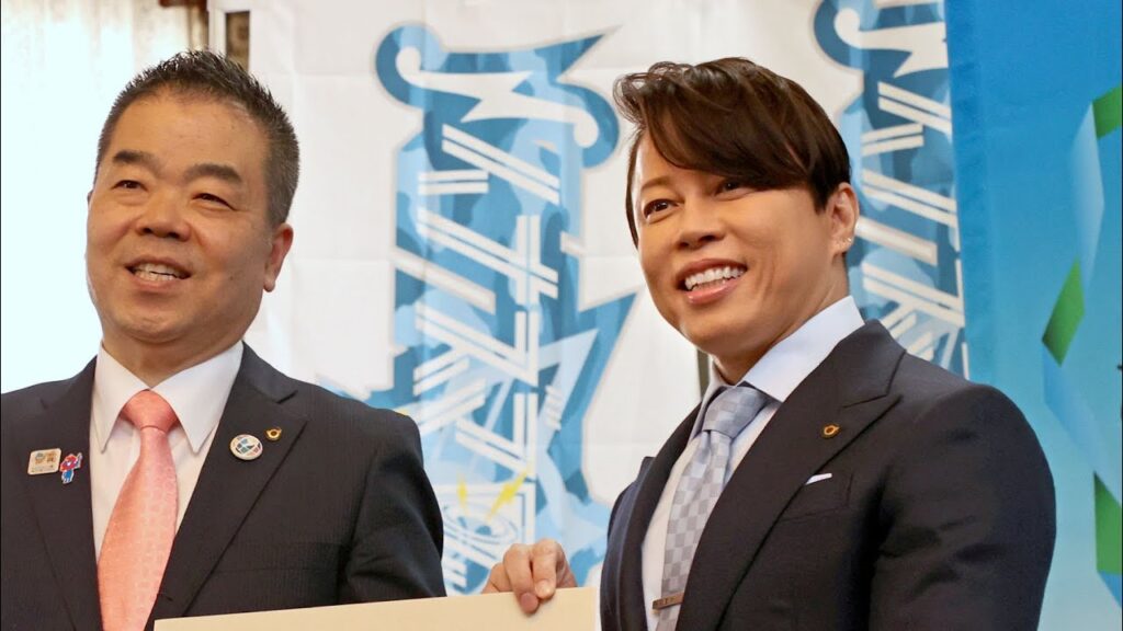 西川貴教さんが「イナズマロック」収益の一部を滋賀県に寄付(2025年1月24日 滋賀県大津市・滋賀県庁)Takanori Nishikawa makes donation to Shiga Pref. 西川貴教さんが「イナズマロック」収益の一部を滋賀県に寄付(2025年1月24日 滋賀県大津市・滋賀県庁)Takanori Nishikawa makes donation to Shiga Pref.