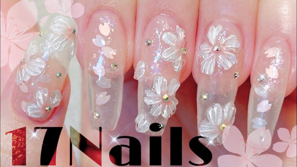 桜ネイル🌸春ネイル☘️クリアネイル💅ネイルオフから長さ出しネイルデザインまで