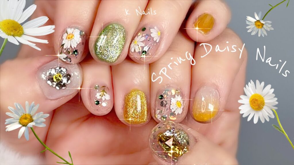 解説あり)シールで簡単🌼 🌱デイジー×黄色×緑の爽やかネイル/春ネイル/ASMR/cando/ショートネイル/短い爪/睡眠/sleep/k nail/セルフネイル 解説あり)シールで簡単🌼 🌱デイジー×黄色×緑の爽やかネイル/春ネイル/ASMR/cando/ショートネイル/短い爪/睡眠/sleep/k nail/セルフネイル