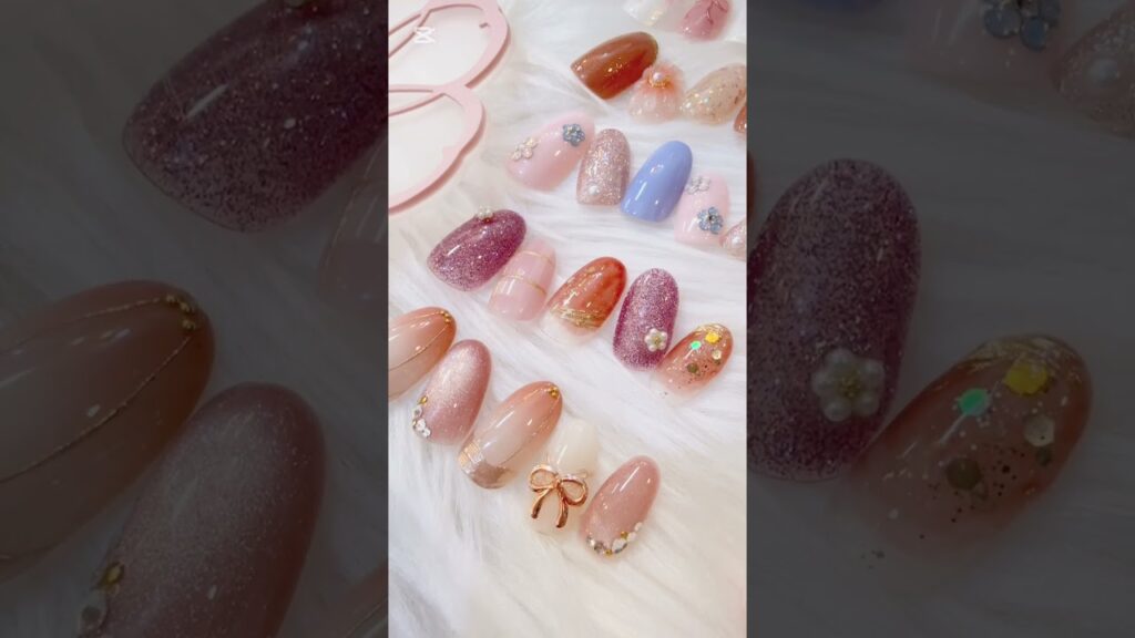 【ネイル】春ネイルデザイン🍀 #nailart #springnail #shorts #お花ネイル #トレンドネイル #東京ネイルサロン #ワンホンネイル #春ネイル #韓国ネイル