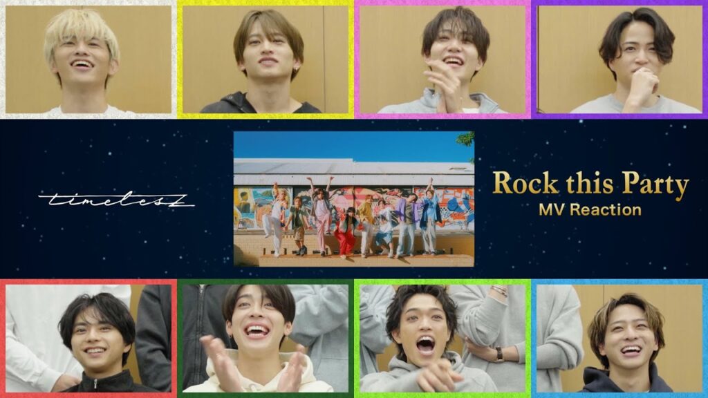 timelesz 「Rock this Party」 MV Reaction timelesz 「Rock this Party」 MV Reaction