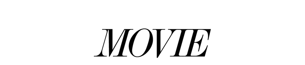 title text for a movie presentation