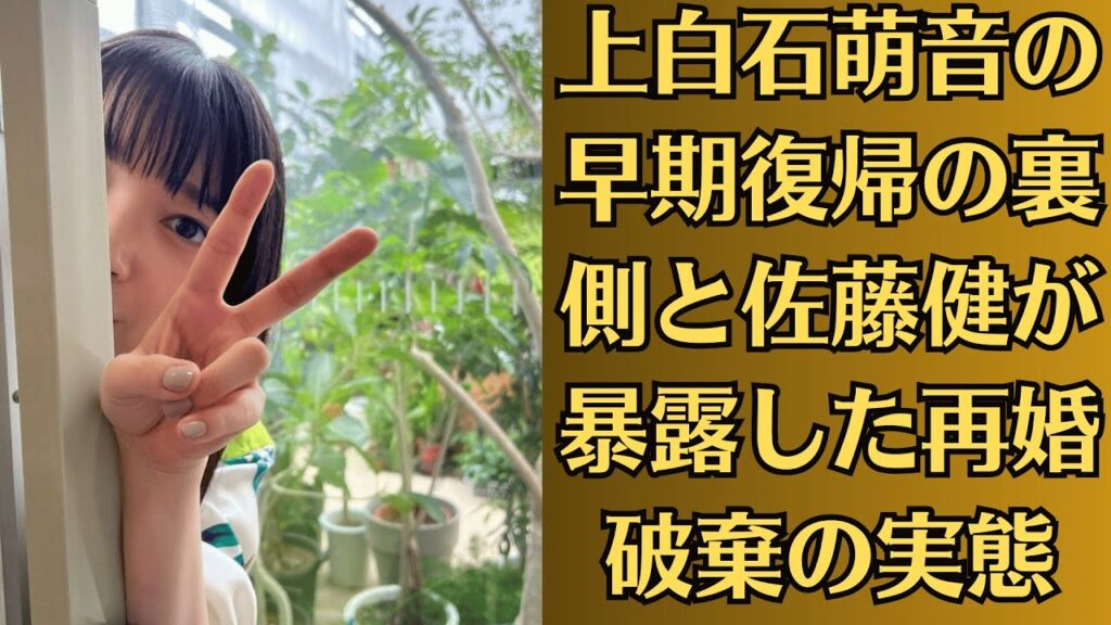 上白石萌音が佐藤健の秘密を暴露。上白石萌音の早期復帰の裏側と佐藤健が暴露した再婚破棄の実態