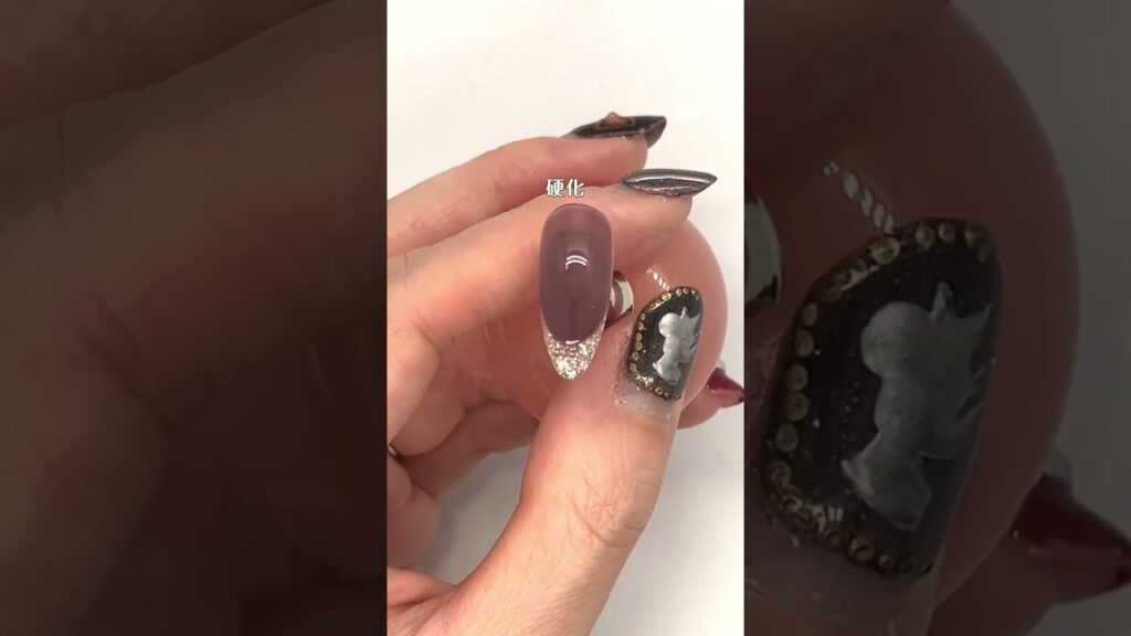 【✨秋冬のキラキラネイル】新色でつくるガラスフレンチ💎✨ #nails #秋冬ネイル　#プリジェル