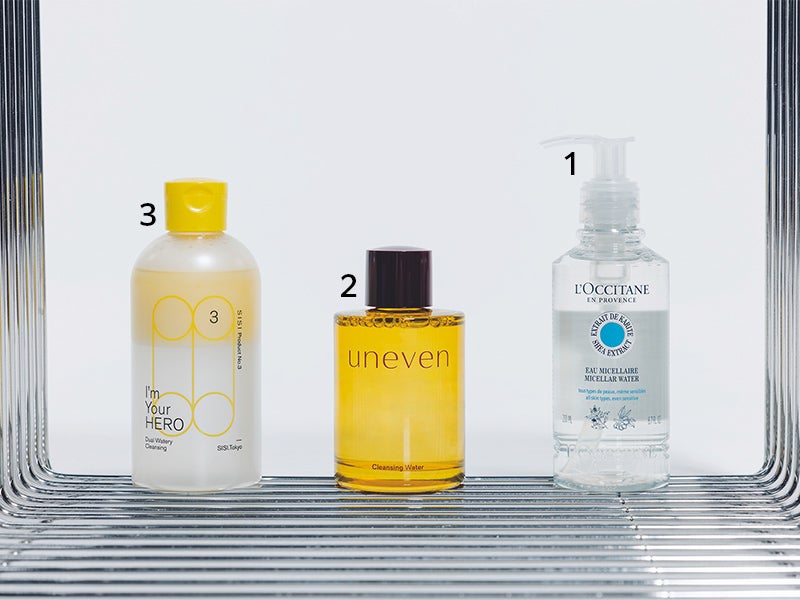 1.ロクシタン　シア ピュアモイスチャークレンジングウォーター　2.YSI　アニヴェン マイルド クレンジング ウォーター　3.SISI　アイムユアヒーロー