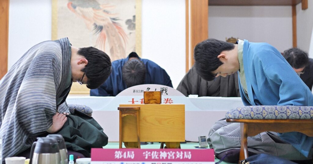 名人戦第4局、千日手に 18日指し直し 永瀬九段先手、藤井名人後手 - 毎日新聞