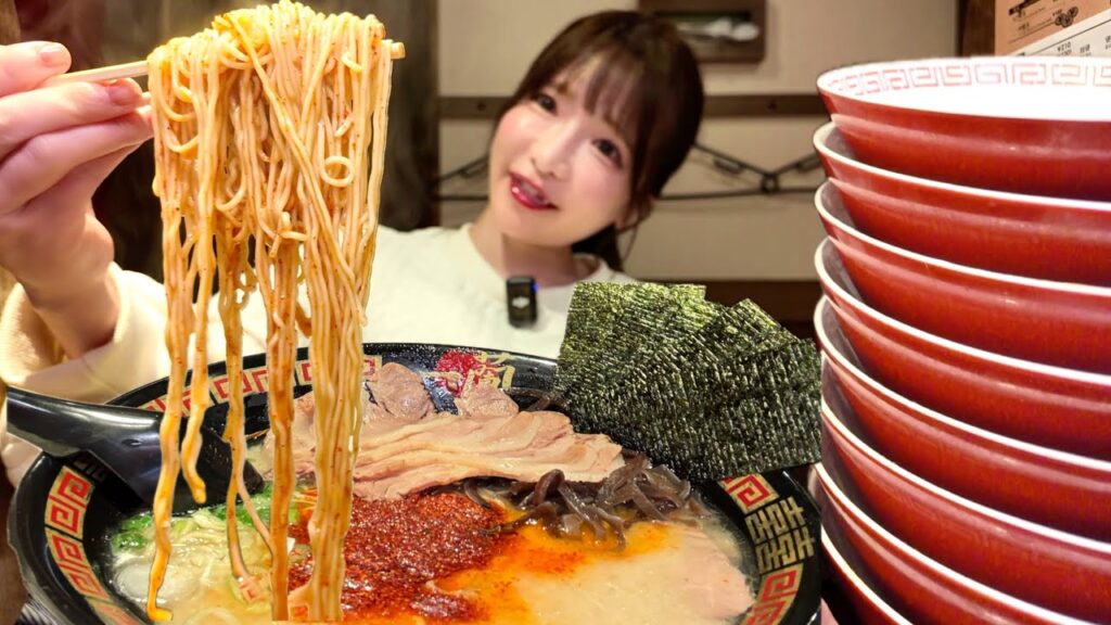 【大食い】一蘭ラーメン替玉チャレンジ【もえあず】 【大食い】一蘭ラーメン替玉チャレンジ【もえあず】