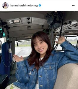 橋本環奈マネジャーのインスタグラム（＠ｋａｎｎａｈａｓｈｉｍｏｔｏ．ｍｇ）より