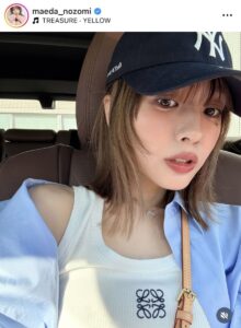 前田希美のインスタグラム（ｍａｅｄａ＿ｎｏｚｏｍｉ）より