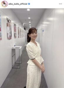 皆藤愛子アナのインスタグラム（＠ａｉｋｏ＿ｋａｉｔｏ＿ｏｆｆｉｃｉａｌ）より