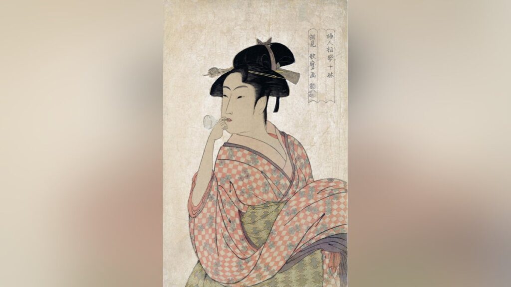 喜多川歌麿の版画、４３年ぶり再発見…「ポッピンを吹く娘」が東京国立博物館で２０日から特別公開 - 読売新聞オンライン