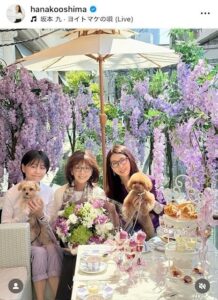 （左から）舞坂ゆき子、柏木由紀子、大島花子（大島花子のインスタグラム＠ｈａｎａｋｏｏｓｈｉｍａより）