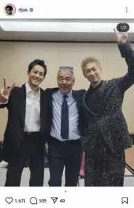 金髪激変のディーン・フジオカ　大物俳優＆超人気俳優との舞台あいさつオフショット「カッコいい～」の声 - スポニチ Sponichi Annex 芸能
