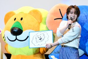 『たべっ子どうぶつ THE MOVIE』の初日舞台挨拶に登壇した松田元太